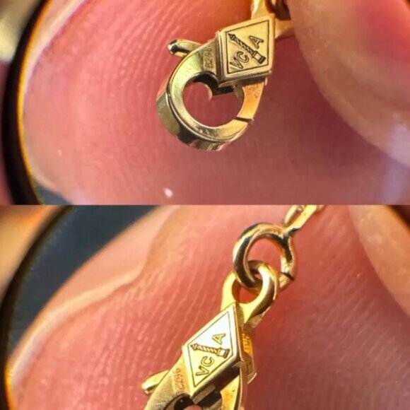 ✅Authentic Van Cleef & Arpels 18K Yellow Gold Necklace - Picture 6 of 11